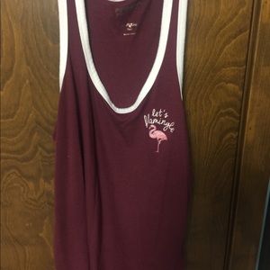 Let’s flamingo tank top